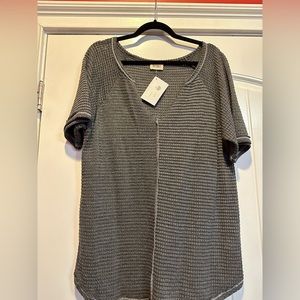 NWT BiBi brand. Size large. Charcoal gray.